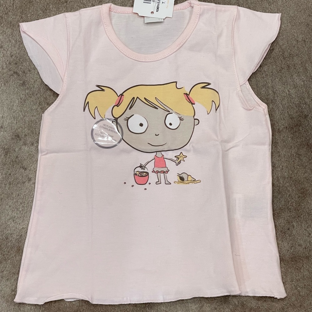 NWT Baby Girl’s GIMOS 100% Cotton Cute Shirt Made In Argentina